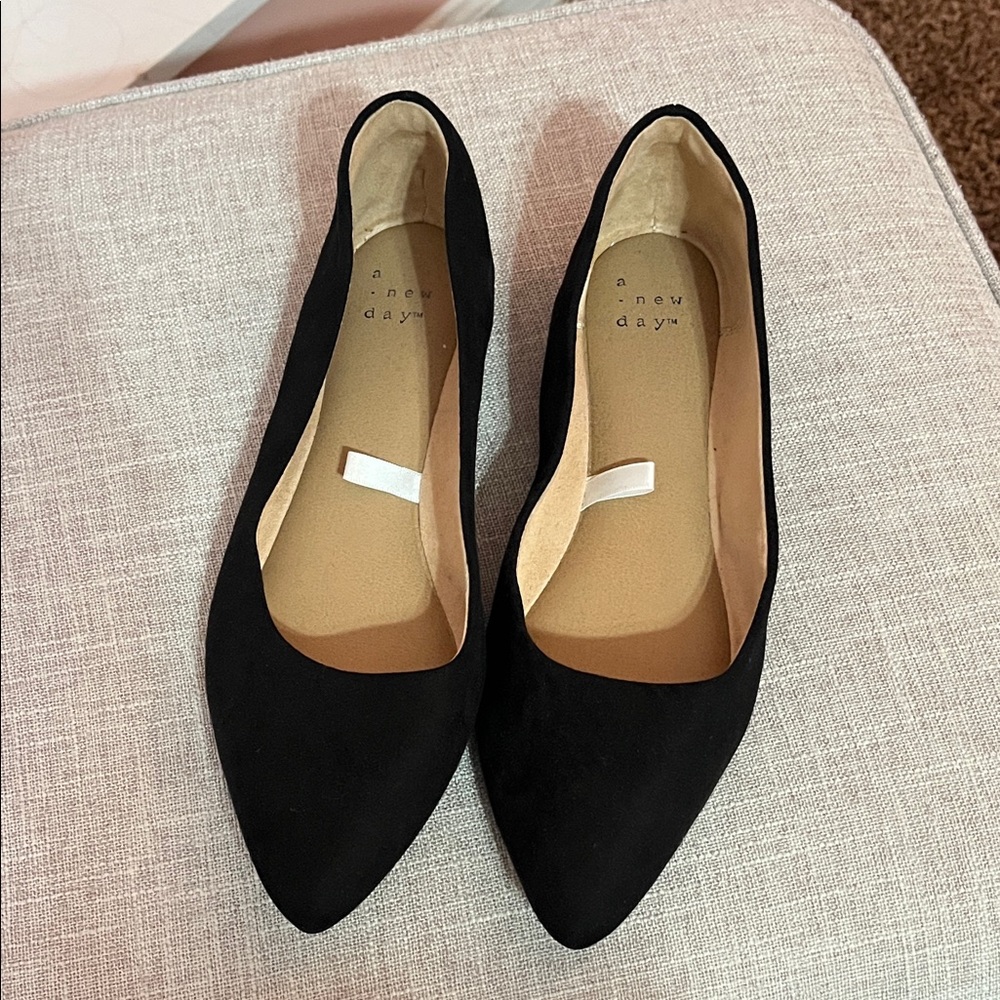 A New Day Black Pointed Flats